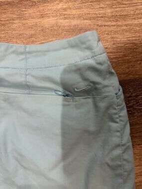 Nike Golf Blue Solid Skort Womens Size L Regular Short Zip Closure